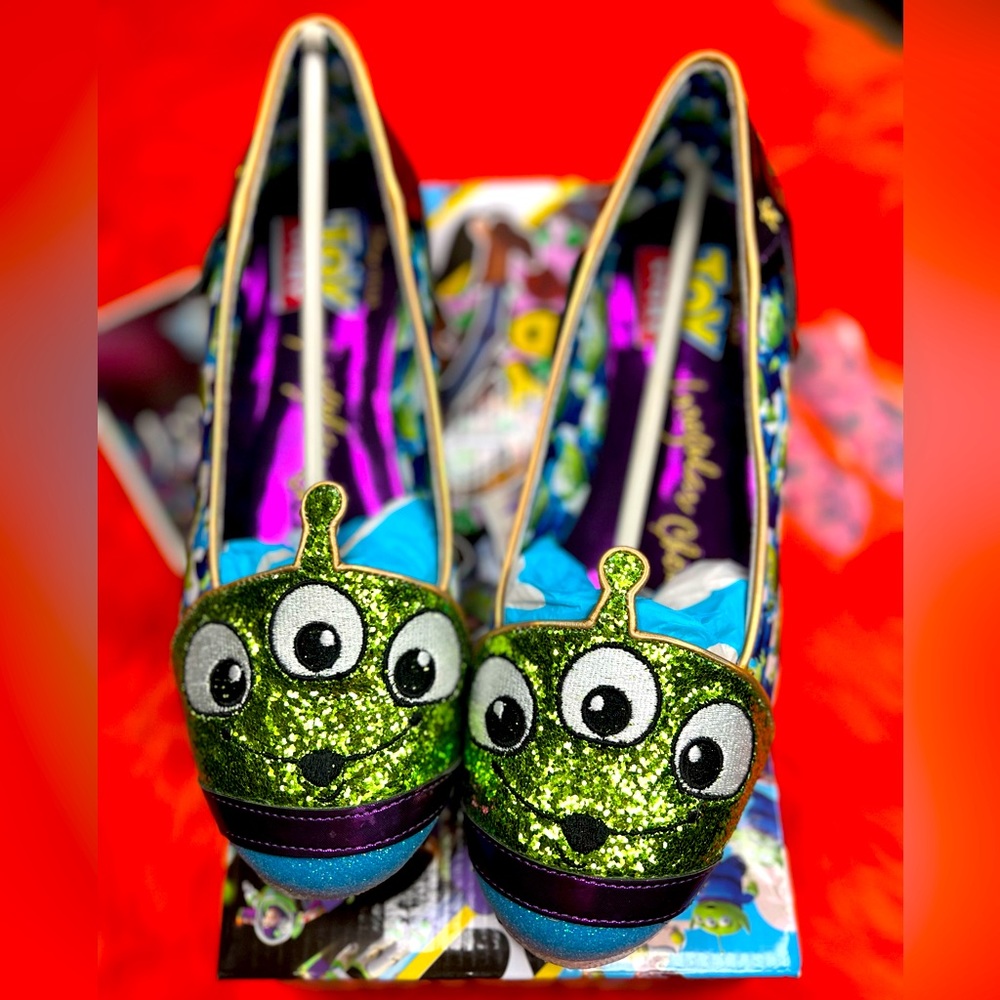 Irregular Choice Disney Toy Story Alien flats size 41